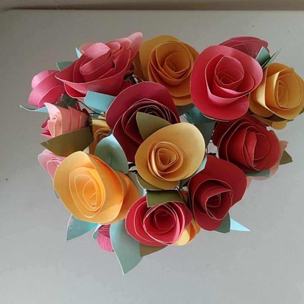 Paper flowers, handmade, wedding, baby showe - Picture 3 of 6